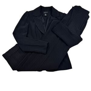 Moda International Vintage 90's Pinstripe Career Business Pant Suit Women's SZ 8